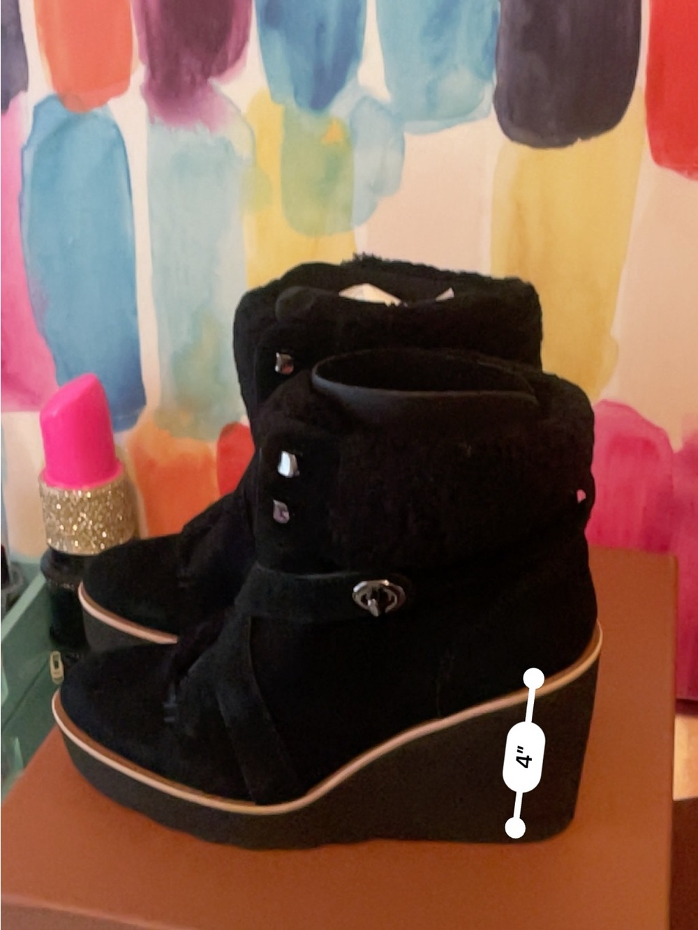 Coach Kenna Suede Shearling Boot - Picture 11 of 13